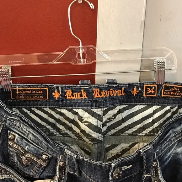 ✨Rock Revival Blue Relaxed Jeans